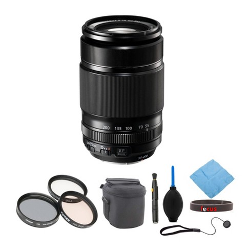 Fujifilm XF mm Lens with Tiffen mm Lens Filters and Accessory Kit