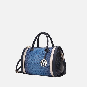MKF Collection Eleanor Faux Crocodile-Embossed Vegan Leather Women’s Satchel by Mia K - 1 of 4