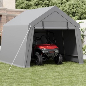 GustoWave Outdoor Portable Storage Shed, Carport Tent for Motorcycle, Bike - 1 of 4
