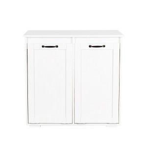Chery Life White Laundry Cabinet with 2 Removable Liner Bags - 1 of 4