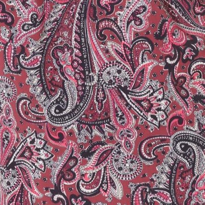 rich burgundy paisley print