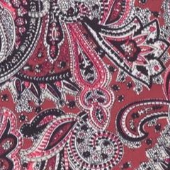 rich burgundy paisley print