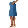 Jessica London Women's Plus Size Stretch Cotton Chino Skirt - 4 of 4