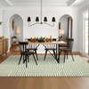 Modern Geometric Stripe Area Rugs Soft Washable Low Pile Non Shedding Rugs for Living Room Bedroom - 2 of 4