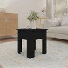 vidaXL Coffee Table Black 15.7"x15.7"x16.5" Engineered Wood - 3 of 4