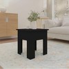 vidaXL Coffee Table Black 15.7"x15.7"x16.5" Engineered Wood - image 3 of 4