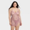 Women's Allover Lace Lingerie Slip Dress - Auden™ - 4 of 4