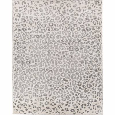 Hauteloom Beige Liversedge Leopard Print Area Rug