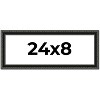 PosterPalooza | Panoramic Antique Black Picture Frame - UV Acrylic, Foam Board Backing, Hanging Hardware - 2 of 4