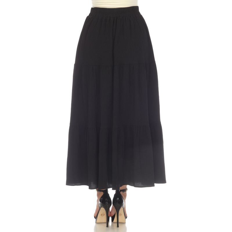 Women's Pleated Tiered Maxi Skirt, 3 of 6