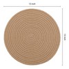 REGALWOVEN Farmhouse Kitchen Decor Indoor Outdoor Cotton Rope Dining Table Placemats 4 Pcs - 2 of 4
