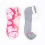 Dr. Motion Women's 2pk Tie-Dye Mild Compression Ankle Socks 4-10