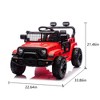 12V 2WD Kids Ride on Jeep Car, Ride on UTV Toys W/2.4G Remote, 4-wheel suspension, Bluetooth & Music, MP3, LED Lights - 2 of 4