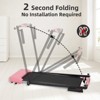 PAGED Portable Treadmill, Foldable Walking Pad Treadmill with LED Display and Wheels, Exercise Equipment for Walking & Running, Max 300 LBS - 4 of 4