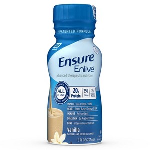 Ensure Enlive Advanced Nutrition Shake Vanilla, 8 oz, Case of 24 - 1 of 4