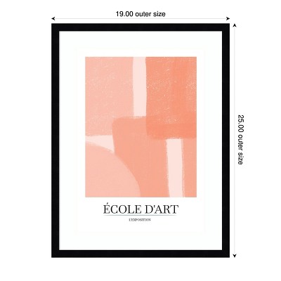 Svelte Noir Black Wood Framed Abstract Art Print, 19 x 25 Inches