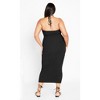 Women's Plus Size Textured Twist Maxi Dress - black | CITY CHIC - image 3 of 4