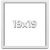PosterPalooza | Square Slim Profile White Picture Frame - UV Acrylic, Foam Board Backing, Hanging Hardware - 2 of 4