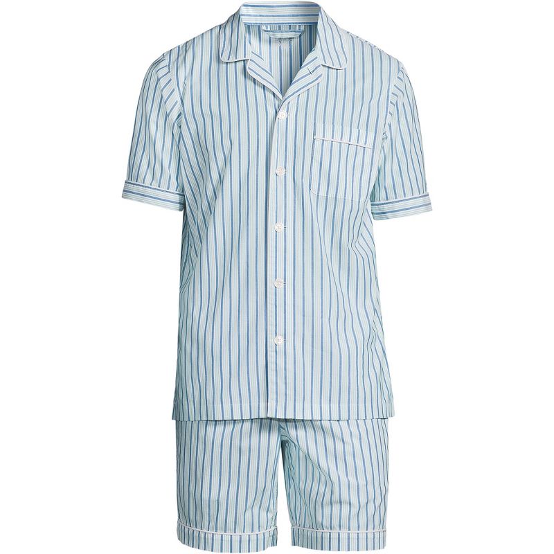 Lands' End Men's Short Sleeve Essential Pajama Set, 1 of 4