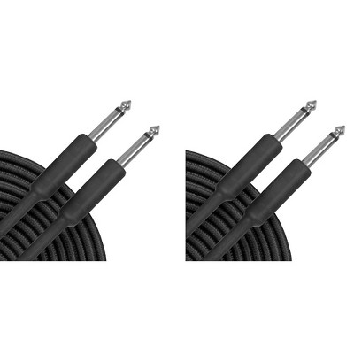 Musician's Gear Braided Instrument Cable Black 20 ft. 2-Pack