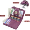 Clotth Womens Wallet - RFID Blocking Slim Bifold Wallet for Women with Zipper Coin Pocket,9 Card Slots & ID Window for Daily Use,Travel - 3 of 4
