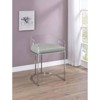 Coaster Set of 2 Thermosolis Modern Acrylic Back Upholstered Counter Height Barstools Gray/Chrome - 2 of 4