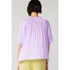 Women's Split Neck 3/4 Sleeve Blouse - current air - 3 of 4