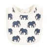 Touched by Nature Infant Boy Organic Cotton Bibs, Classic Safari Animals, One Size - 3 of 4