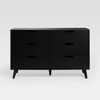 NicBex 32.67"H Simple Cut Out Handles Dresser for Bedroom with 6 Drawers - 3 of 4