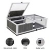 Wooden Tortoise House Indoor Turtle Habitat Enclosure Outdoor Reptile Cage for Lizards, Geckos - 3 of 4