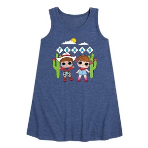 Girls' - Lol Surprise! - Texas Graphic Sleeveless Aline Dress - 1 of 4