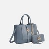 MKF Collection Yola Women’s Satchel Vegan Leather Bag and Wallet by Mia K- 2PCS Set - 2 of 4