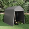 Outdoor Portable Storage Shelter Shed, Carport for Motorcycle, Waterproof and UV Resistant, Anti-Snow, Portable Garage Kit Tent, Gray - 4 of 4