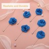 Unique Bargains Camellia Boutonnieres Pins for Formal Party Easy to Use Artificial Flowers 12pcs - 3 of 4