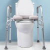 Commercial Toilet Riser Seat with Adjustable Height & Arms - Medical-Grade Aluminum, Non-Slip Design, 140kg Capacity - 2 of 4