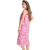 Just Love Womens Nightgown - Sleeveless Henley Oversized Sleepwear Gown - 2 of 3