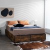 Tangkula Queen Industrial Metal Platform Bed Frame with 4 Drawers Wooden Footboard - 2 of 4