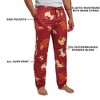 The Lion King All-Over Character Print Adult Burgundy Sleep Pajama Pants - 4 of 4