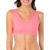 Fruit of the Loom Women's Tank Style Cotton Sports Bra 3-Pack - 3 of 4