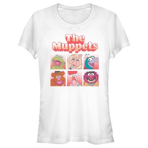 Juniors Womens The Muppets Group Panel T-Shirt - 1 of 4