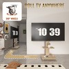 Mobile TV Stand for 32-75 Inch with Adjustable Shelf & Lockable Rolling Wheels,Floor Stand for Living Room Office-Baofuwish - 3 of 4