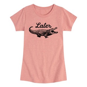 Girls' - Instant Message - Later Gator Fitted Short Sleeve Graphic T-Shirt - 1 of 4
