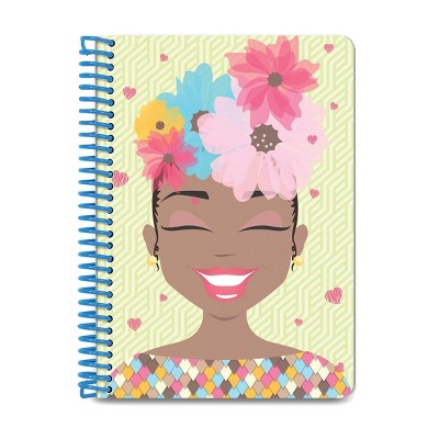 Ruled Designer Journal Ms Flower Forward - The DynaSmiles by DNT