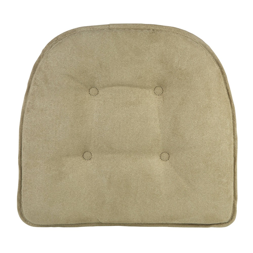 Gripper 15"" x 16"" Non-Slip Twillo Tufted Chair Cushions Set of 2 - Thyme -  84588818