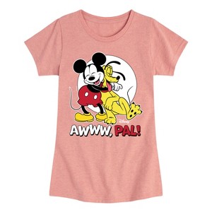 Girls' - Disney - Awww Pal Fitted Short Sleeve Graphic T-Shirt - 1 of 4