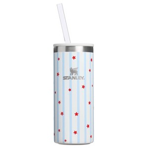 Stanley 10 oz Slim Stainless Steel All-Occasions Can Chiller with Lid and  Straw Starry Stripes : Target