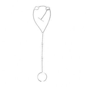 Lucy Quartermaine Double Drop Hand Chain - Unique Sterling Silver Design - 1 of 4