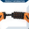 Unique Bargains Bicycle Padlock Cable Spiral Lock 5 Digit Resettable Bike Cable Lock Orange - 3 of 4