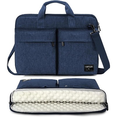 Acoinel 17-17.3 inch Slim Laptop Bag with Shoulder Strap for Men Women