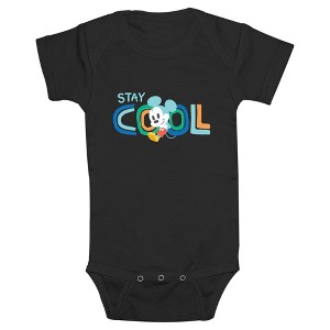 Infant's Mickey & Friends Colorful Stay Cool Bodysuit - 1 of 4